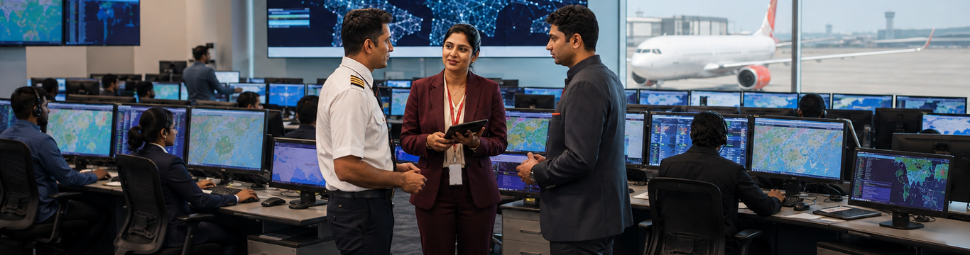 Airline flight operations professionals